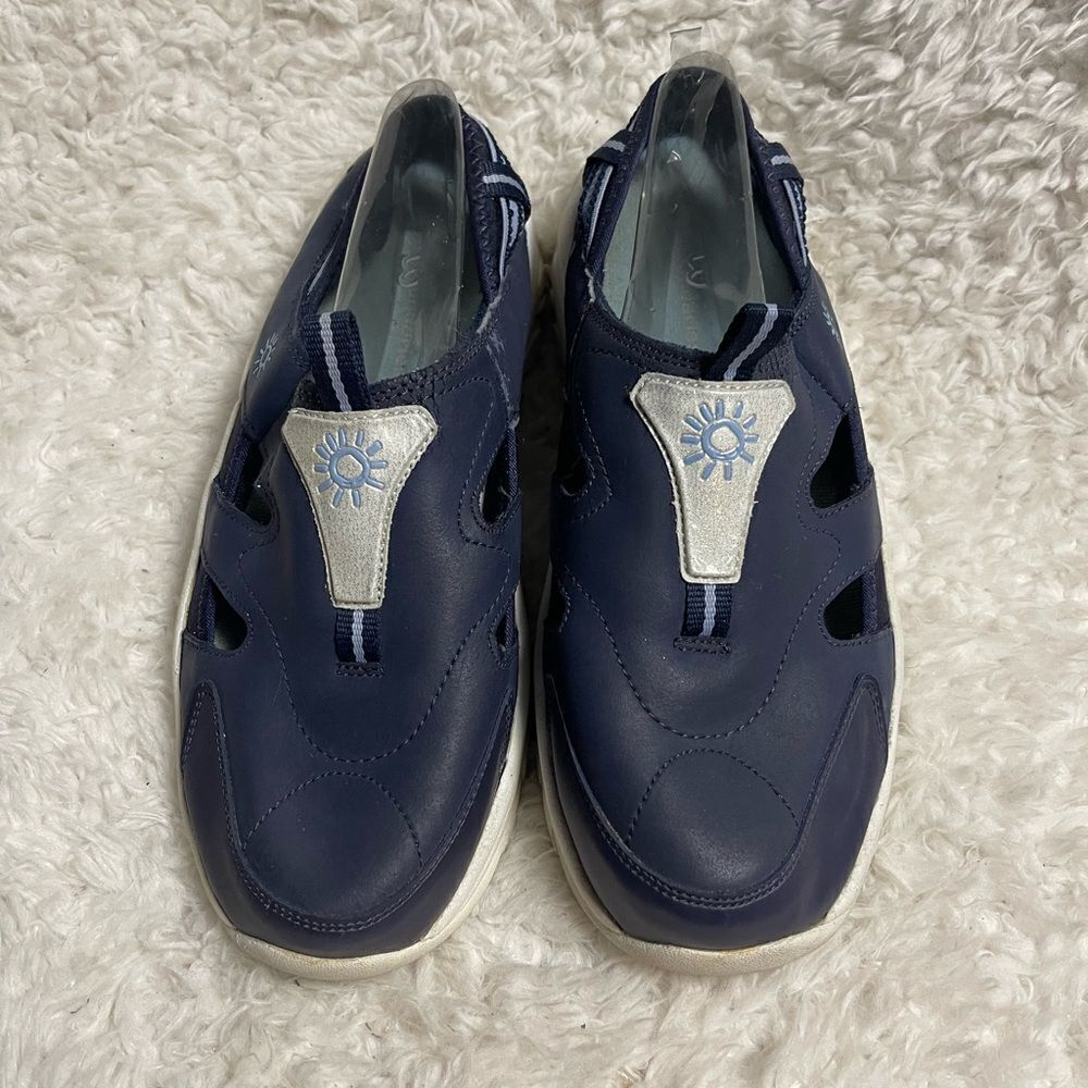 No Boundaries leather Navy Blue tracker sandals size 10 - Picture 2 of 11